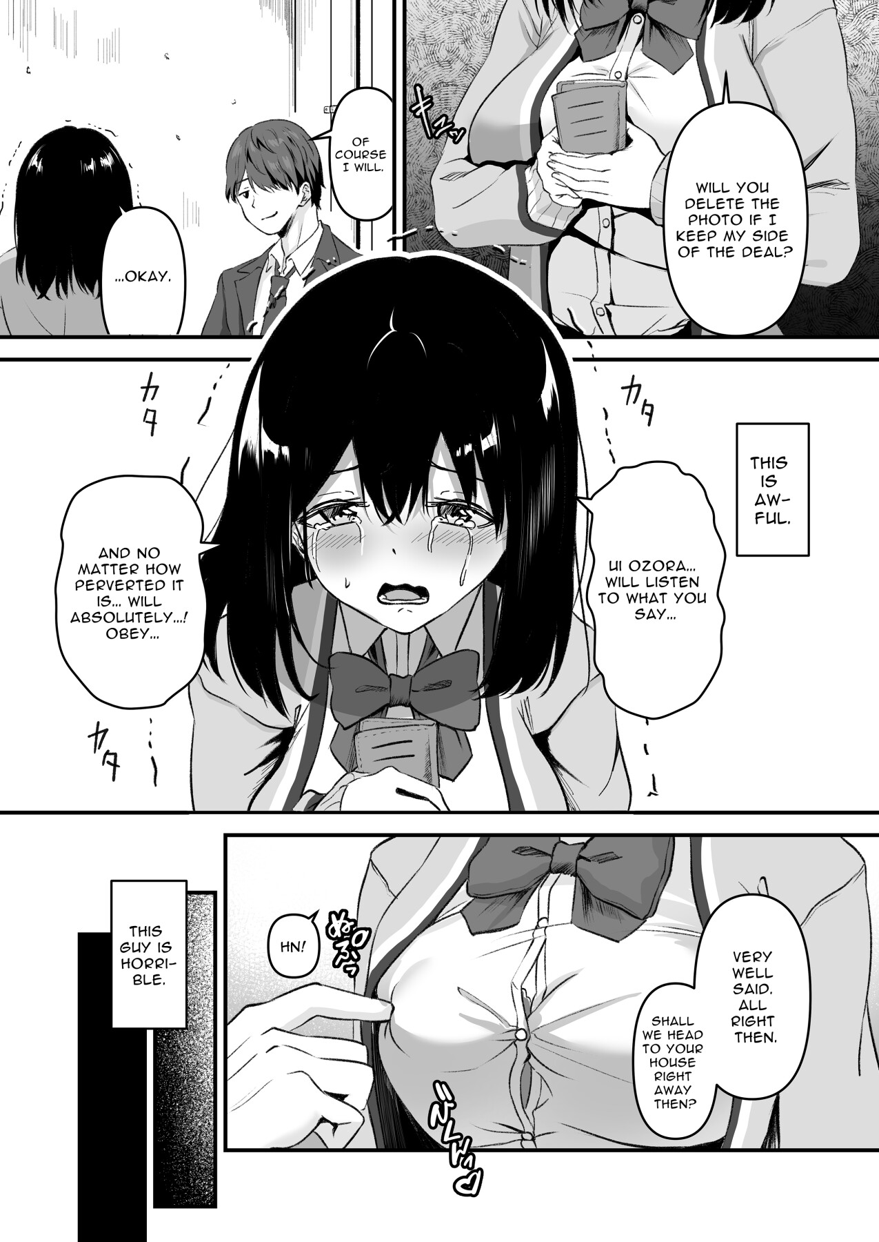hentai manga Blackmailed JK Cucked Within The Week! ~sexual discipline for a girl protecting her boyfriend~